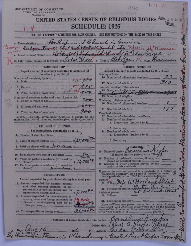 Scan of Reformed Church in America: 584