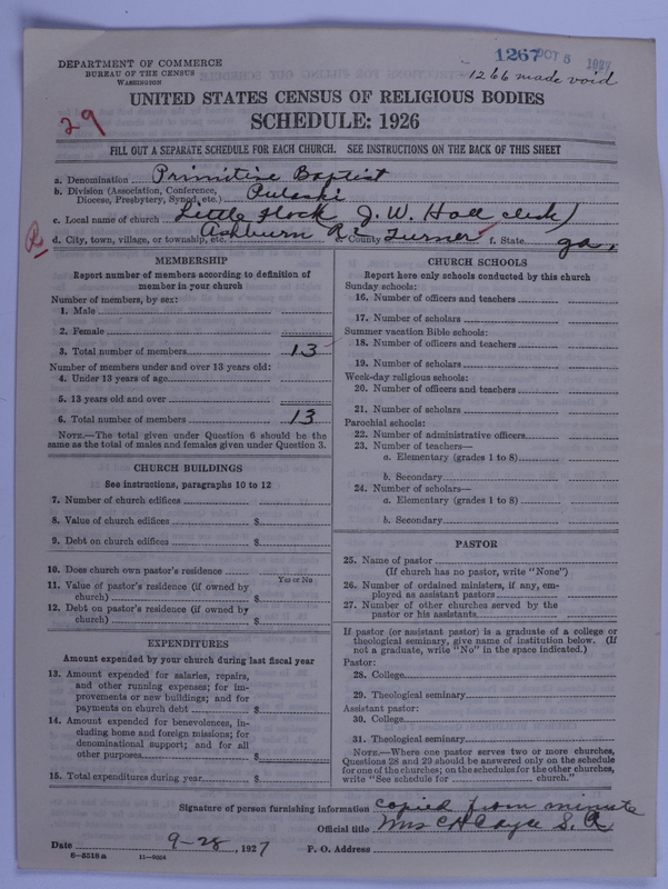 Scan of Primitive Baptists: 1267
