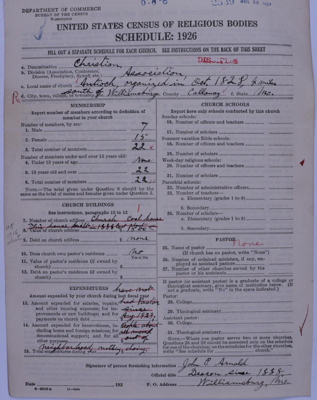 Scan of Disciples of Christ: 2539