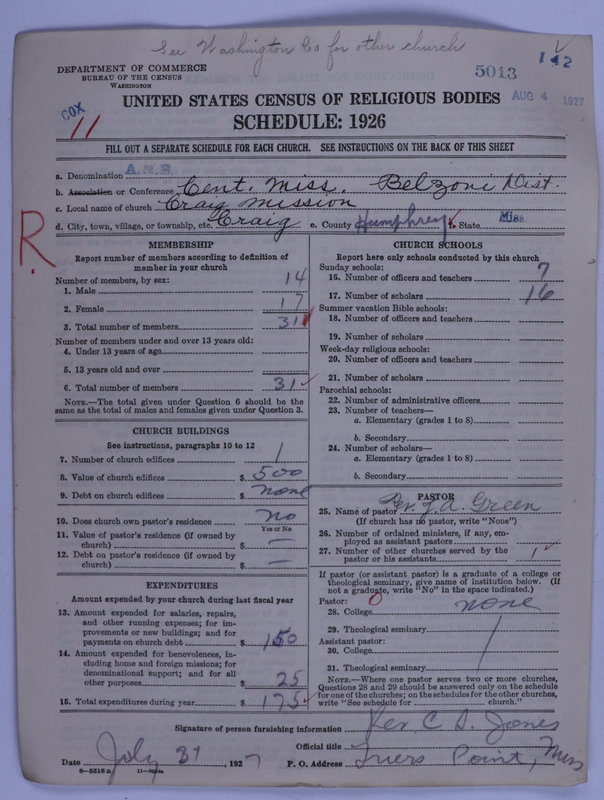 Scan of African Methodist Episcopal Church: 5013