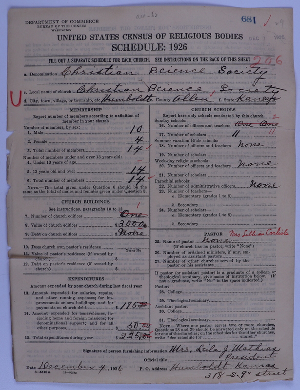 Scan of Church of Christ, Scientist: 681