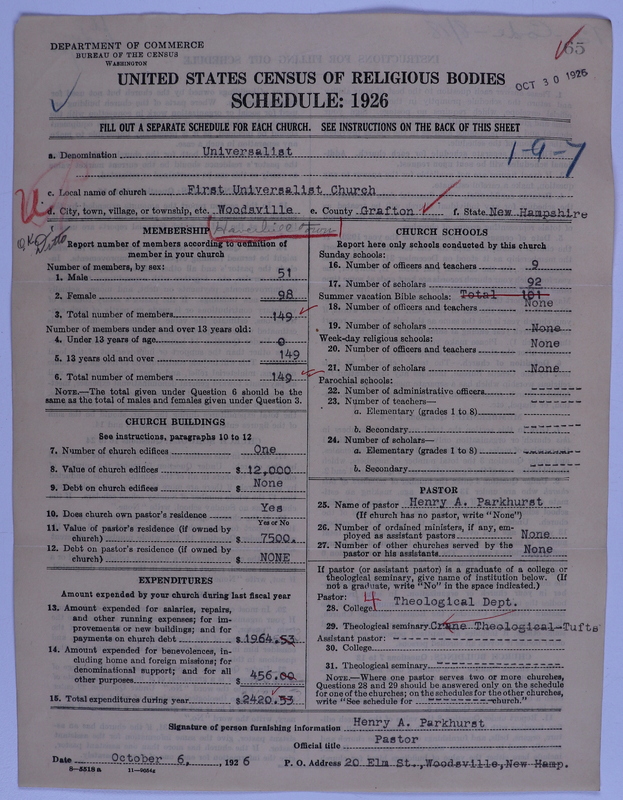 Scan of Universalist Church: 65
