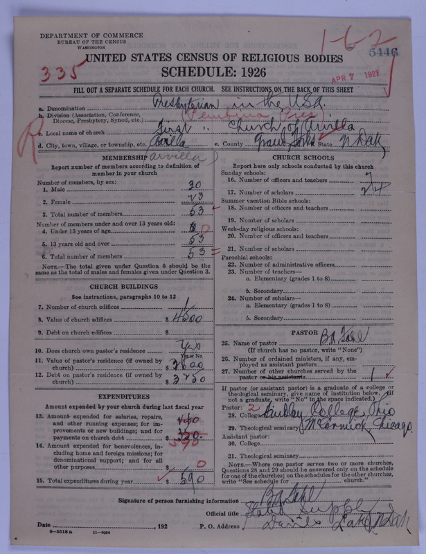 Scan of Presbyterian Church in the United States of America: 5446