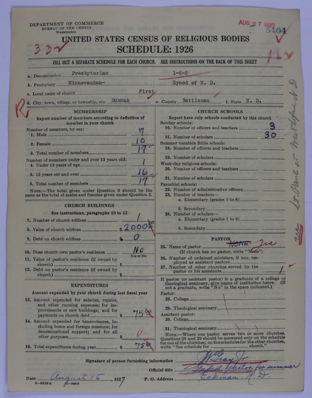 Scan of Presbyterian Church in the United States of America: 5404