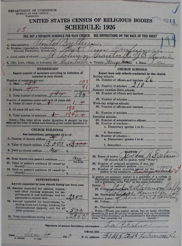 Scan of Church of the United Brethren in Christ: 214