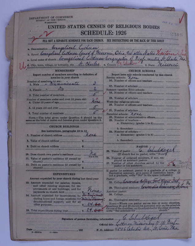 Scan of Evangelical Lutheran Synodical Conference of America: Evangelical Lutheran Synod of Missouri, Ohio, and Other States: 2316