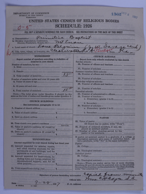 Scan of Primitive Baptists: 1362
