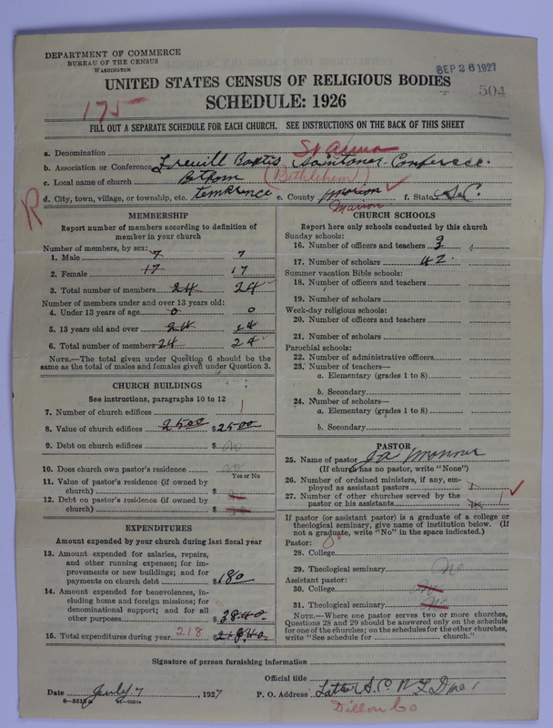 Scan of Free Will Baptists: 504