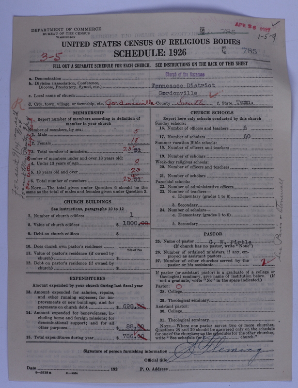 Scan of Church of the Nazarene: 785