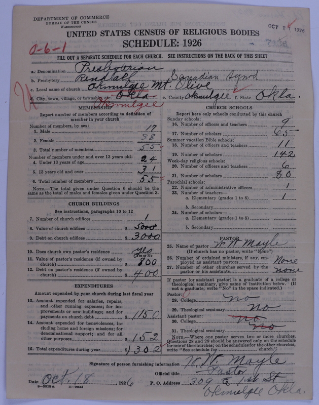 Scan of Presbyterian Church in the United States of America: 7436