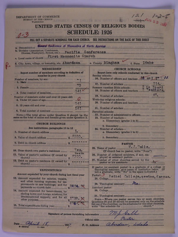 Scan of General Conference of the Mennonite Church of North America: 121