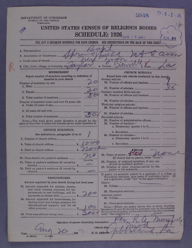 Scan of Negro Baptists: 5848