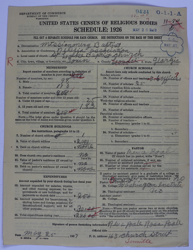 Scan of Negro Baptists: 9424