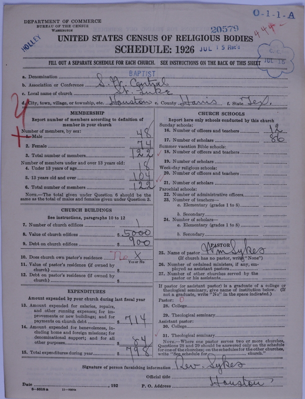Scan of Negro Baptists: 20579