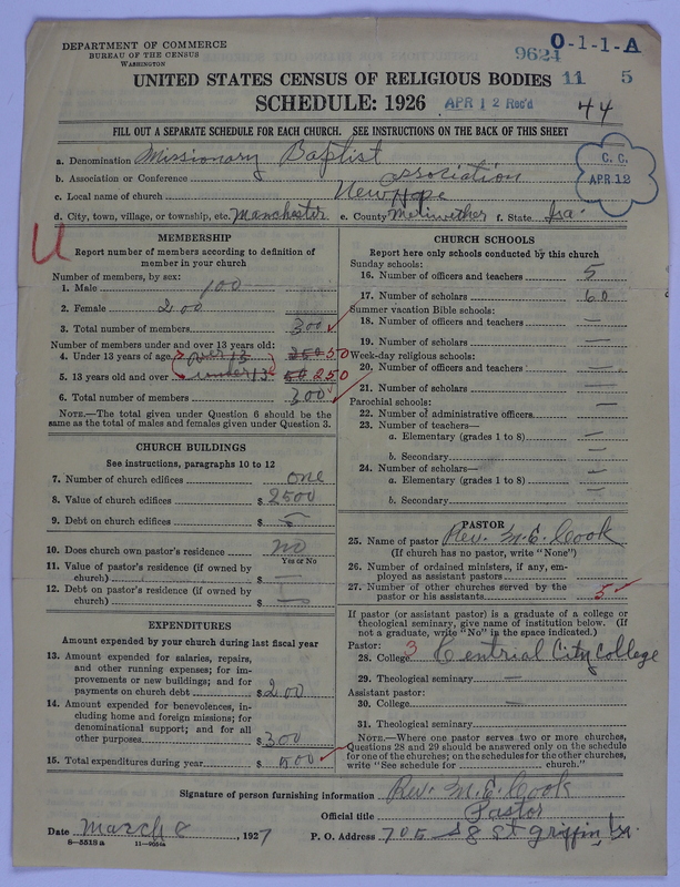 Scan of Negro Baptists: 9624