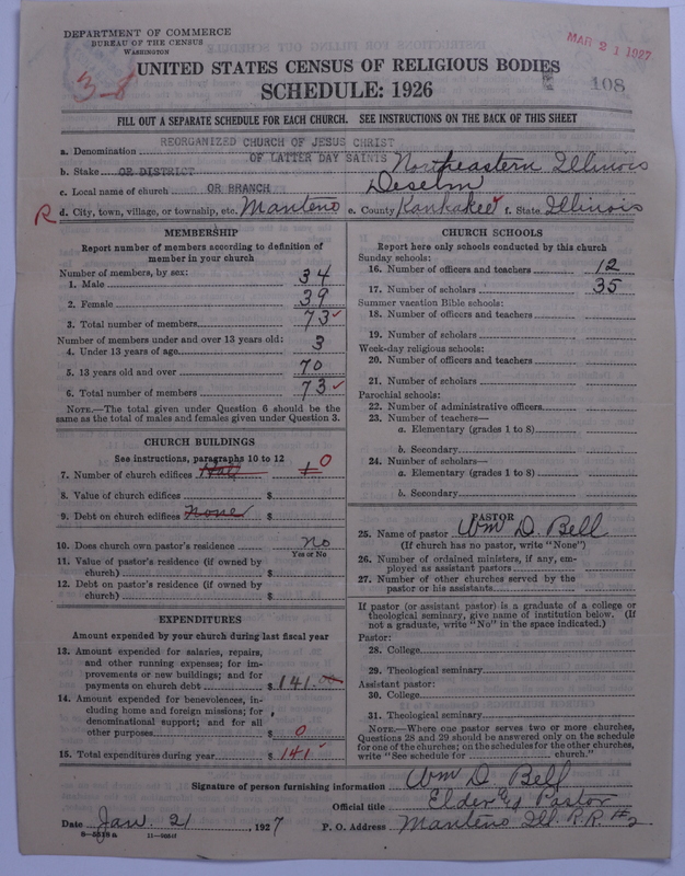 Scan of Reorganized Church of Jesus Christ of Latter Day Saints: 108