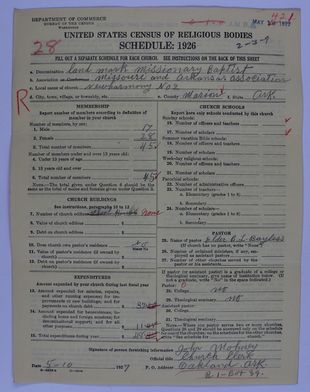 Scan of Landmark Baptist of America: 421