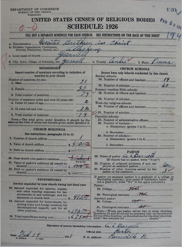 Scan of Church of the United Brethren in Christ: 120