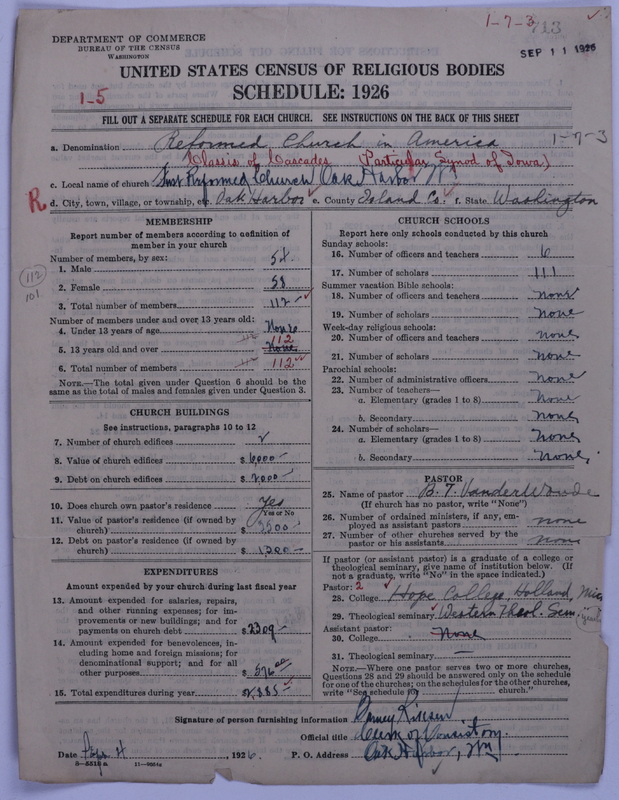 Scan of Reformed Church in America: 713