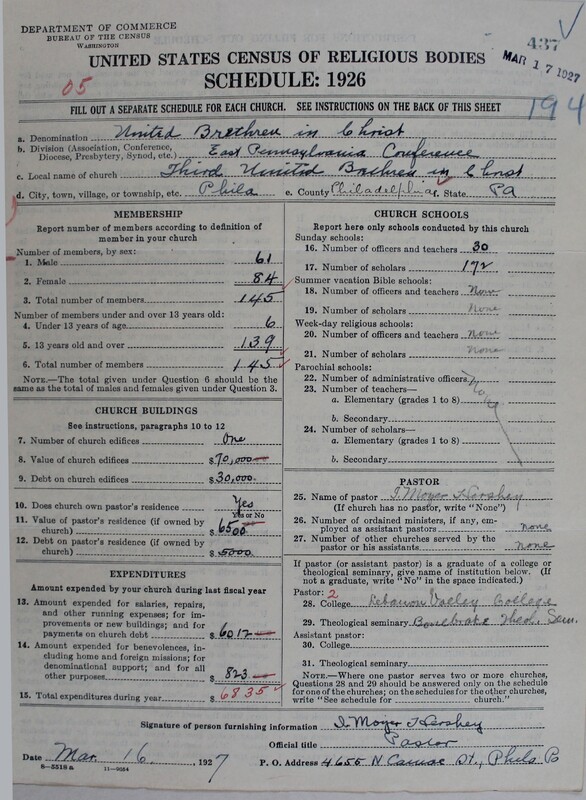 Scan of Church of the United Brethren in Christ: 437