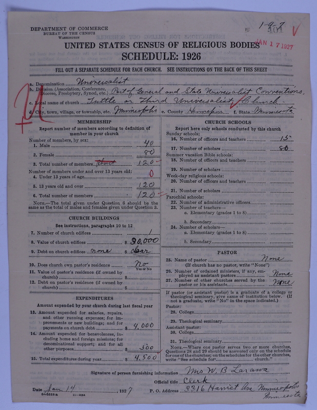 Scan of Universalist Church: 401