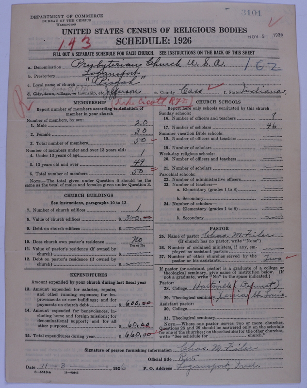 Scan of Presbyterian Church in the United States of America: 3101