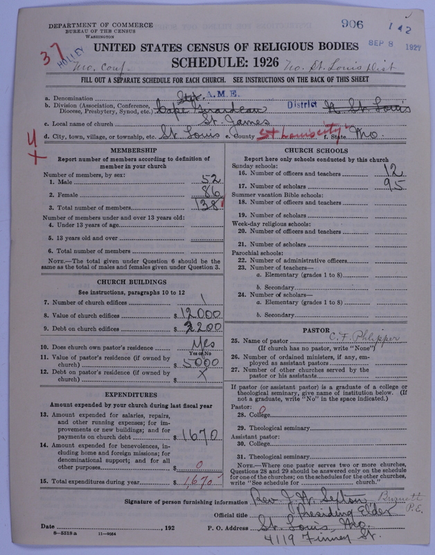 Scan of African Methodist Episcopal Church: 906