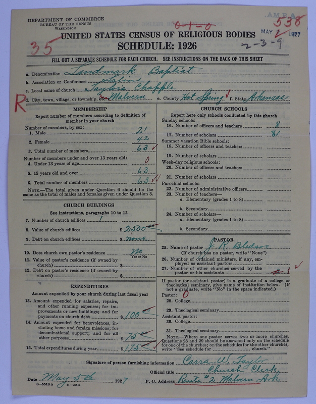 Scan of Landmark Baptist of America: 538