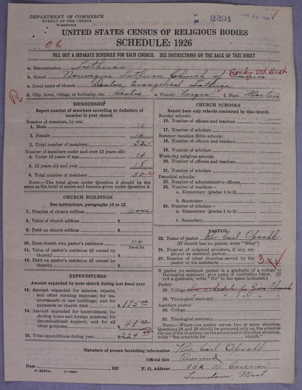 Scan of Norwegian Lutheran Church of America: 2291