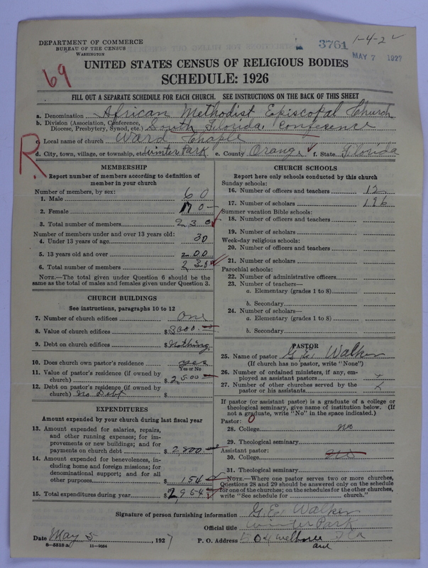 Scan of African Methodist Episcopal Church: 3761