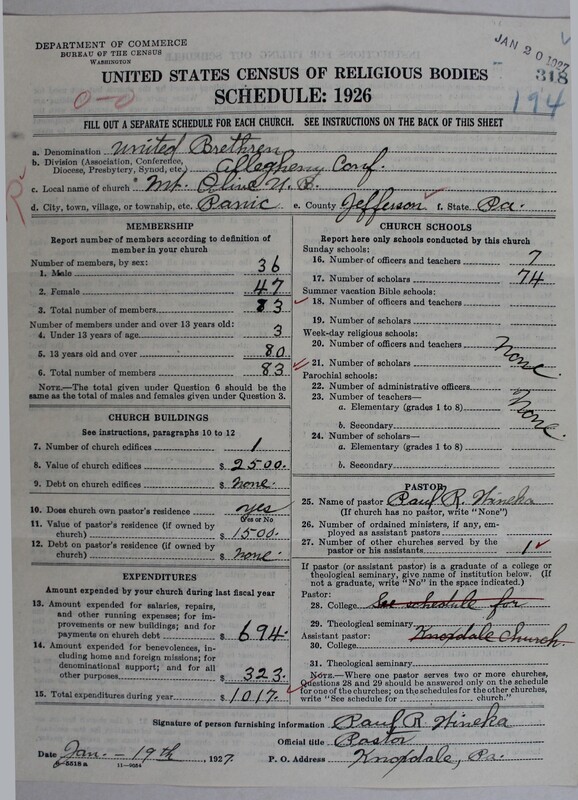 Scan of Church of the United Brethren in Christ: 318