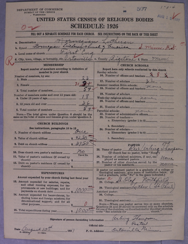 Scan of Norwegian Lutheran Church of America: 507