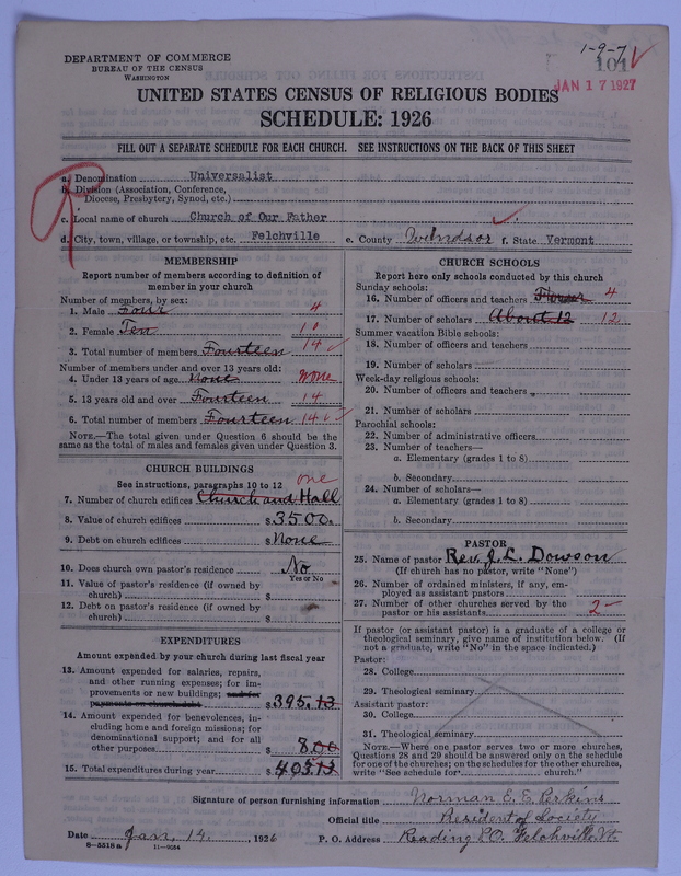 Scan of Universalist Church: 101