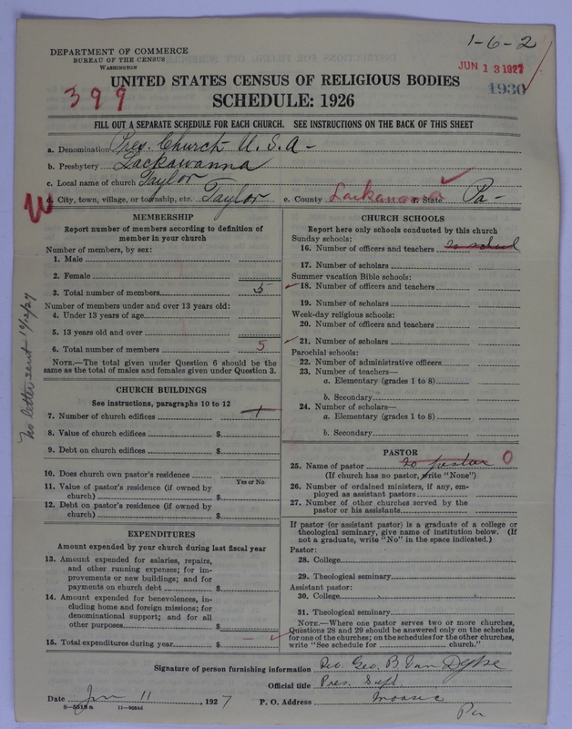 Scan of Presbyterian Church in the United States of America: 1930