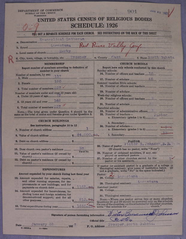 Scan of Evangelical Lutheran Augustana Synod of North America: 901