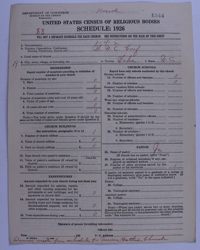 Scan of African Methodist Episcopal Church: 1544