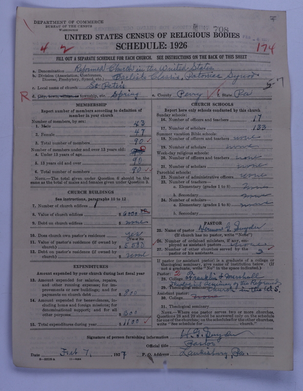 Scan of Reformed Church in the United States: 708