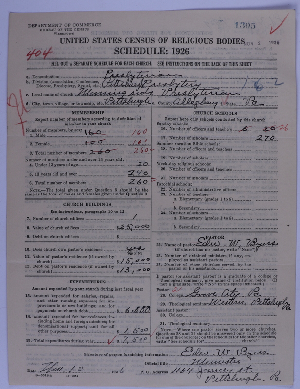 Scan of Presbyterian Church in the United States of America: 1305