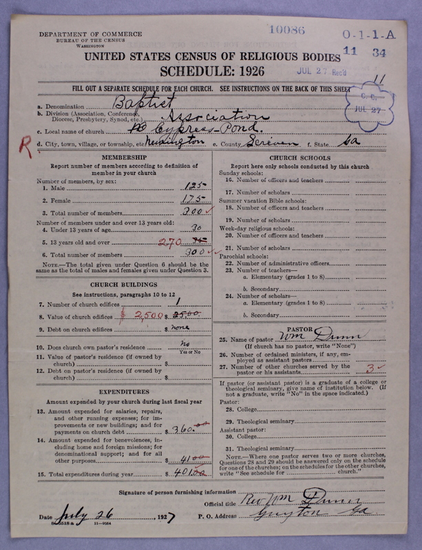 Scan of Negro Baptists: 10086