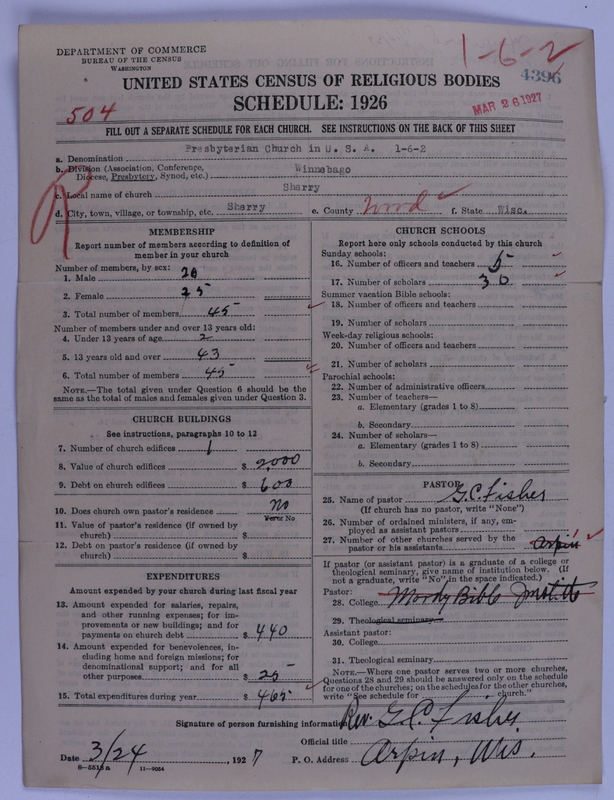 Scan of Presbyterian Church in the United States of America: 4396
