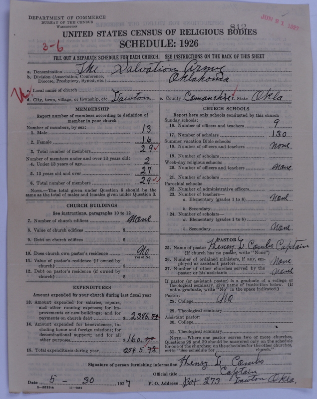 Scan of Salvation Army: 812