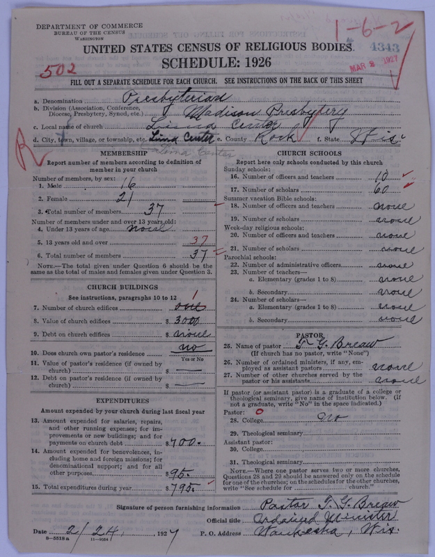 Scan of Presbyterian Church in the United States of America: 4343