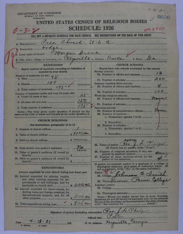 Scan of Presbyterian Church in the United States of America: 6656