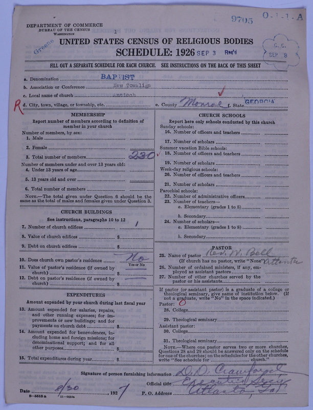 Scan of Negro Baptists: 9705