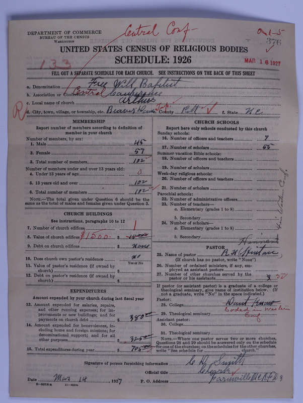 Scan of Free Will Baptists: 376