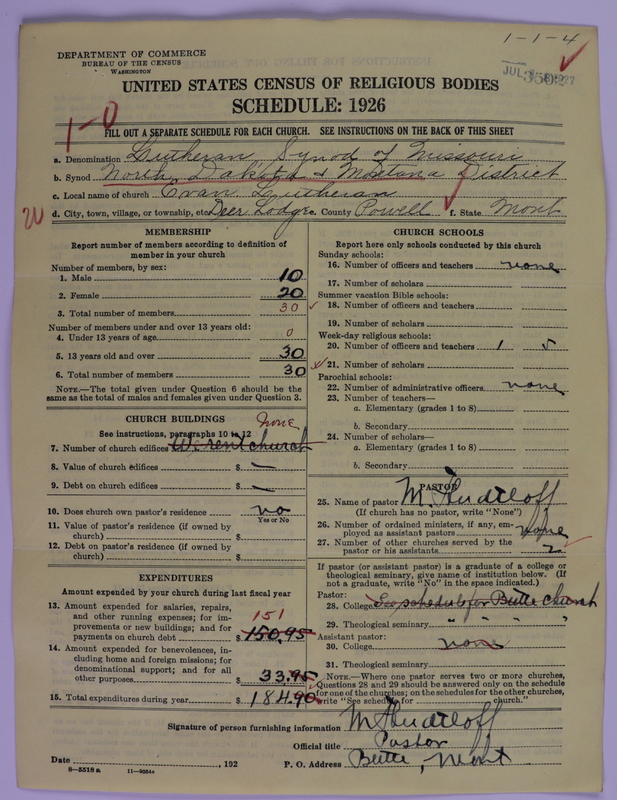 Scan of Evangelical Lutheran Synodical Conference of America: Evangelical Lutheran Synod of Missouri, Ohio, and Other States: 3502