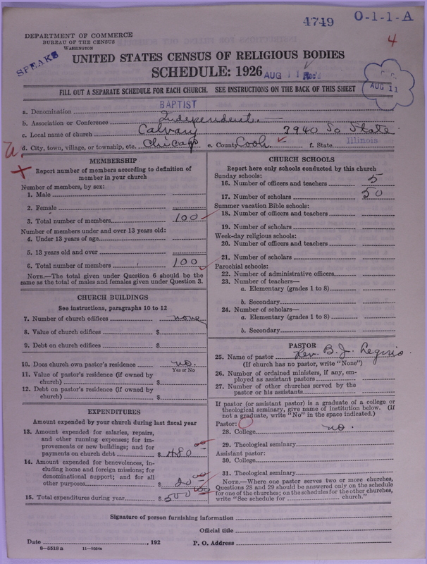 Scan of Negro Baptists: 4749
