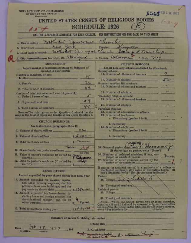 Scan of Methodist Episcopal Church: 1545