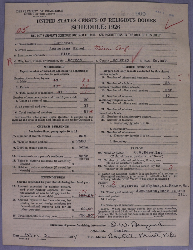 Scan of Evangelical Lutheran Augustana Synod of North America: 909