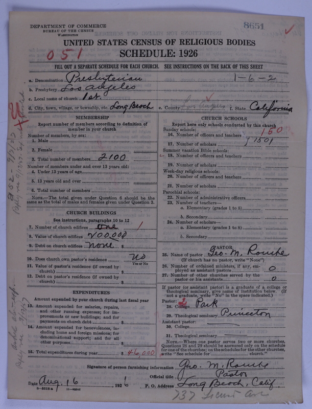 Scan of Presbyterian Church in the United States of America: 8651